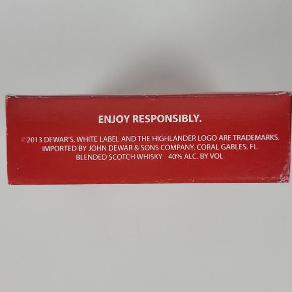 Set of 4 Dewar's Scotch Absorbent Stoneware Cork Back Coasters Made in USA NEW - Picture 5 of 11